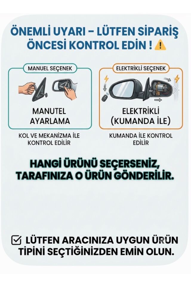 J9 PREMİER DIŞ DİKİZ AYNASI MEKANİK REFLEKTÖRLÜ BEYAZ SAĞ-SOL TAKIM 04> J10 UYUMLU