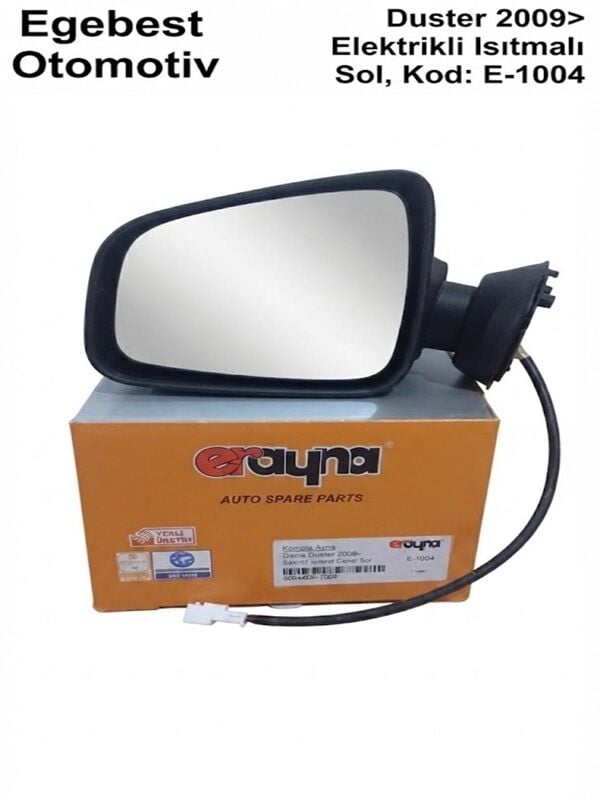 Dacia Duster 2009> Sol Dış Dikiz Aynası Elektrikli Isıtmalı Desenli E-1004E 963027472R6001549678 ERAYNA